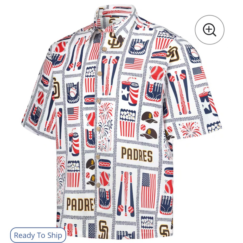 Men's Padres Button-Up Americana Shirt